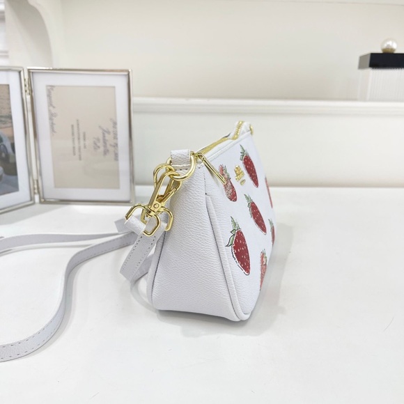 Coach White Wallet with Strawberry Design - Picture 7 of 10